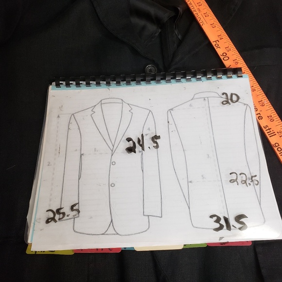 Mens Ralph Lauren Black Linen Blazer Jacket Sz L - Picture 7 of 7